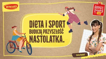 Dieta i sport budują przyszłość nastolatka.
